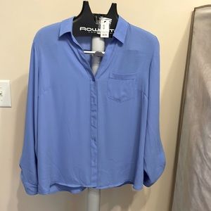 Beautiful sky blue blouse by The Limited. Size Large
